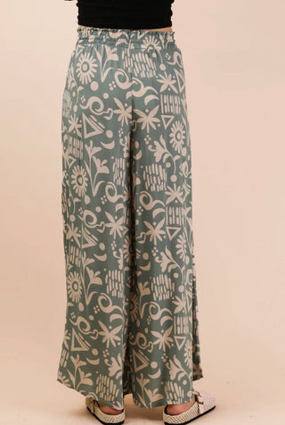 Sage Stroll Wide Leg Pants