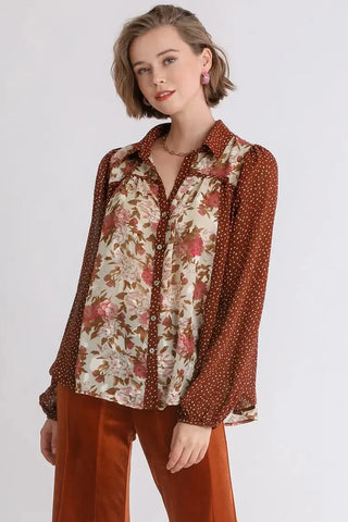 Crimson Medley Blouse