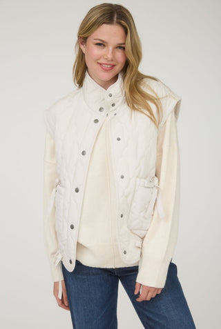 Champagne Quilted Vest