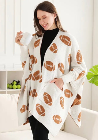 Football Wearable Blanket