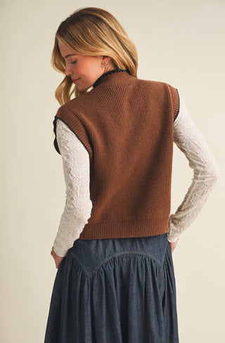 Chocolate Tie Sweater