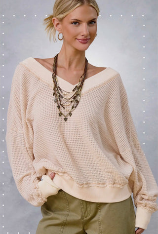 Soy Waffle V-Neck