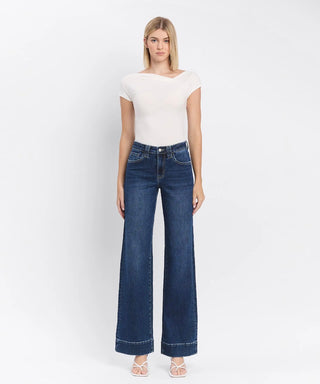 Peyton High Rise Trouser Denim