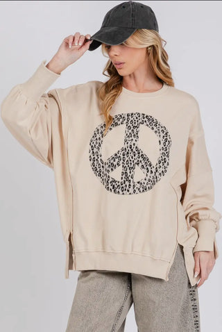 Peace Sign Pullover
