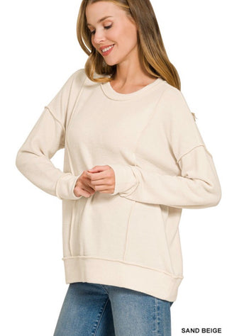 Sand Beige Fleece Crewneck