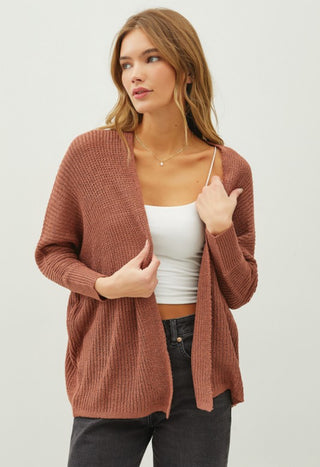 Brick Dolman Cardigan