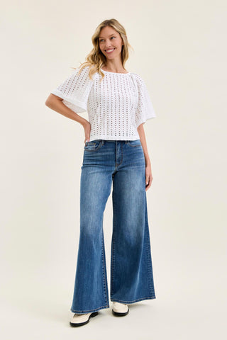 On The Go Palazzo Denim