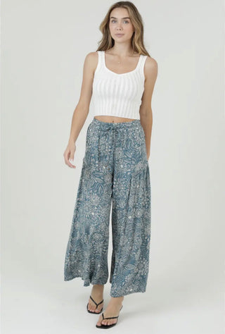 Teal Bliss Wide Leg Pant