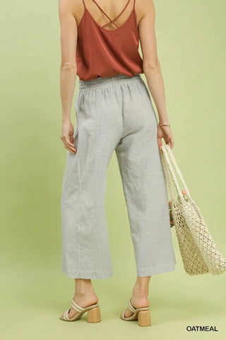 Harbor Stripe Linen Pants