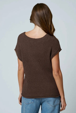 Chocolate Brown Crew Neck Sweater