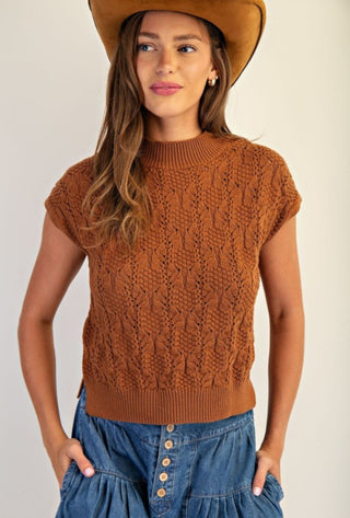 Cinnamon Cable Sweater
