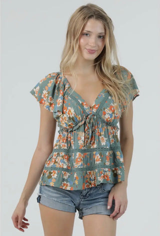 Flutter Sleeve Blouse