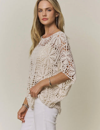 Beige Crochet Top