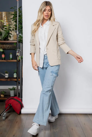 Polished Knit Blazer