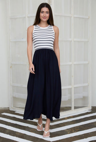 Ivory Mix Media Dress