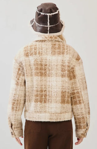 Latte Plaid Jacket