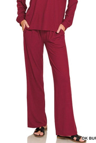 Burgundy Soft Lounge Pant