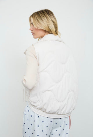 Ivory Quilted Vest