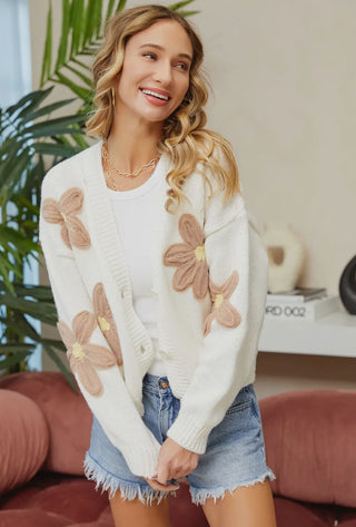 Floral Patch Cardigan