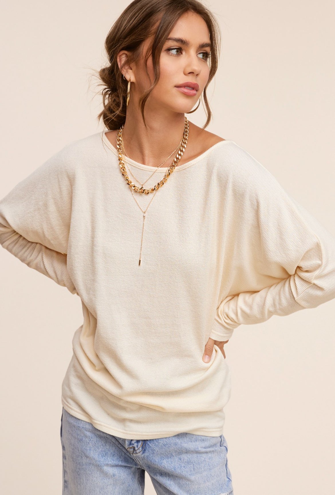 Rib Tank - Knit Seamless Top - Champagne - LIVIFY