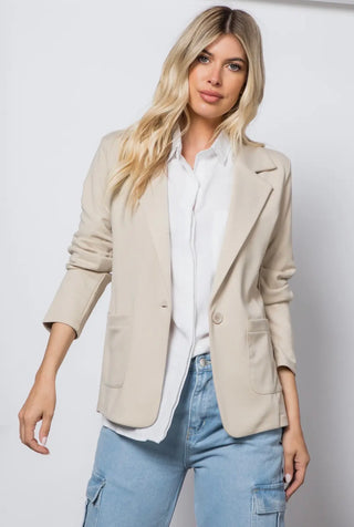 Polished Knit Blazer