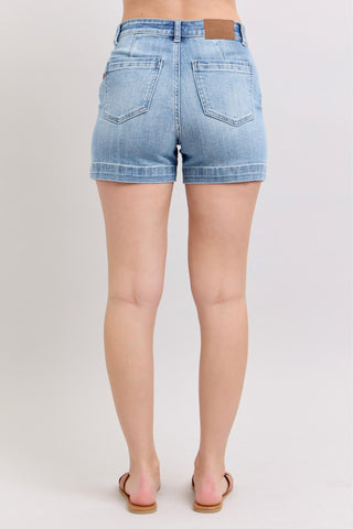 High Rise Light Trouser Shorts