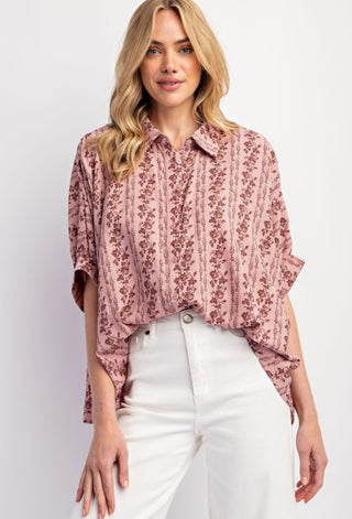 Floral Gauze Top