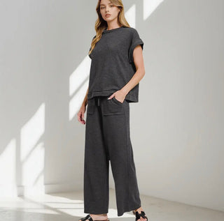Black Soft Knit Pant