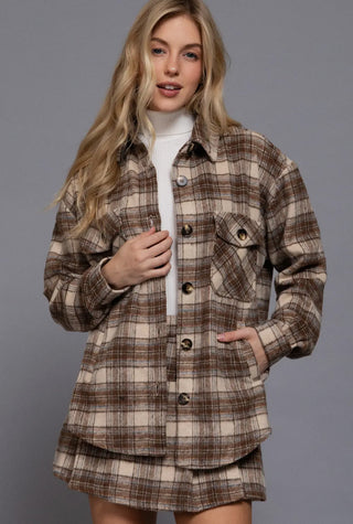 Brown Plaid Jacket