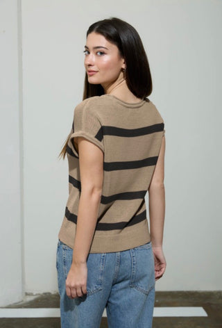 Tan & Black Sweater