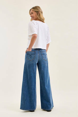 On The Go Palazzo Denim