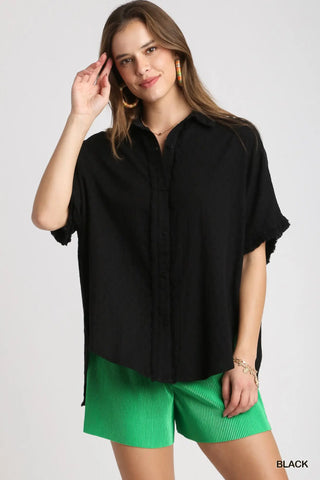 Black Gauze Blouse