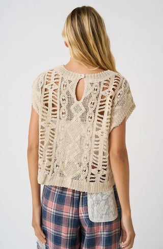 Boho Crochet Sweater