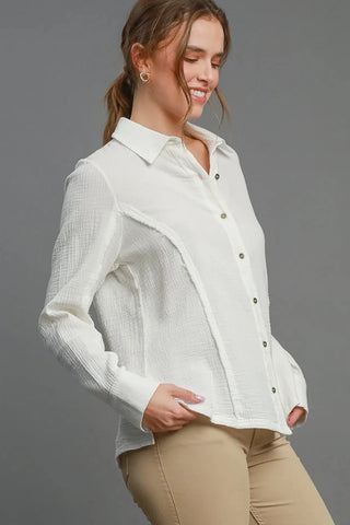 White Gauze Top