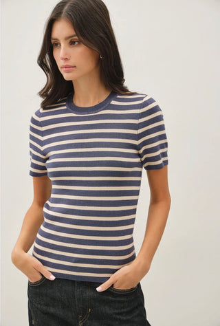 Teal Stripe Sweater