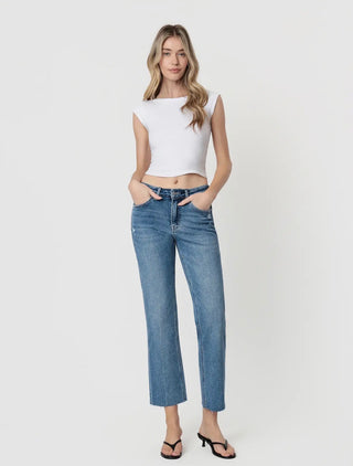 Carly High Rise Ankle Straight
