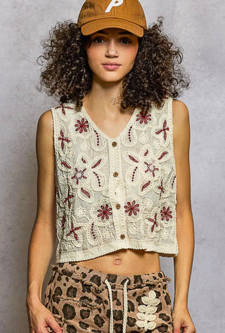 Meadow Stitch Crochet Vest