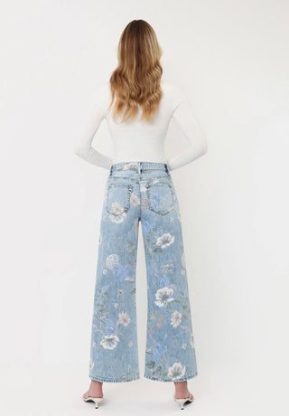 High Rise Vintage Floral Denim