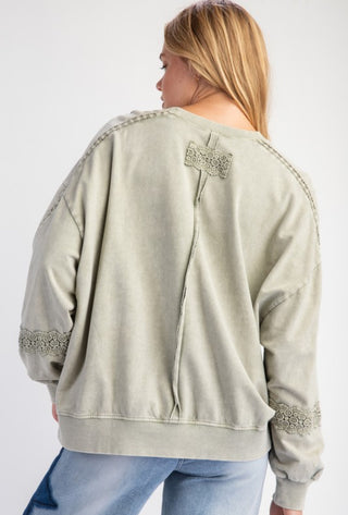 Crochet Mineral Wash Pullover