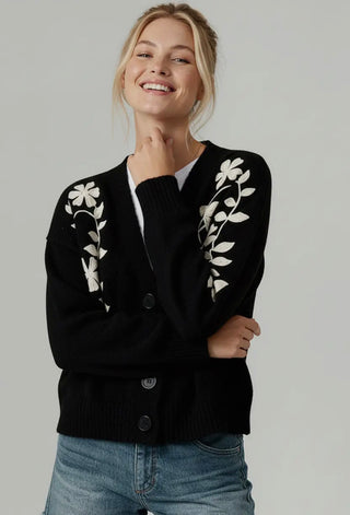 Midnight Blossom Cardigan