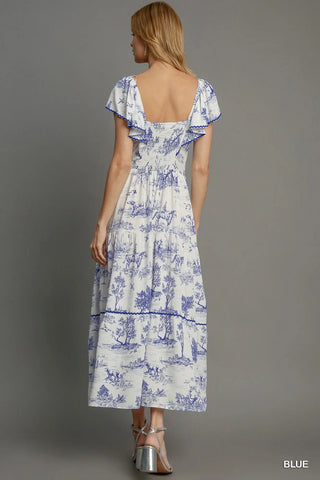 Two Tone V-Neck Dress