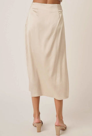 Satin Midi Skirt