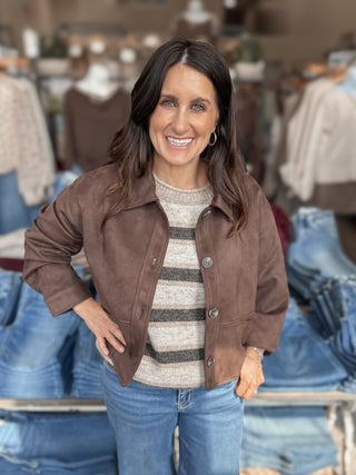 Chocolate Suede Jacket