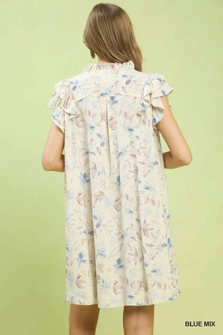 Azure Bloom Dress