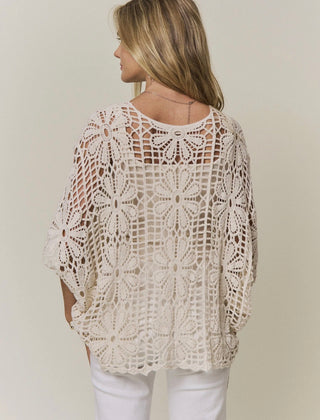 Beige Crochet Top