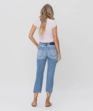 Lyla Mid Rise Crop