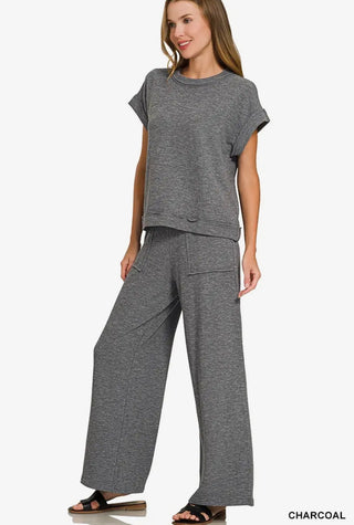 Charcoal Soft Knit Pant