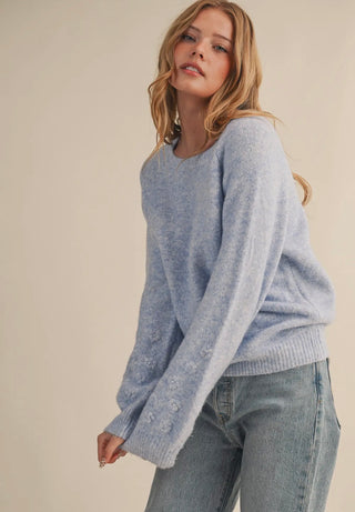 Floral Stitch Sweater