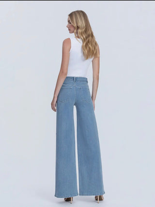 Jesse High Rise Palazzo Denim