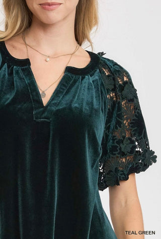 Teal Luxe Blouse